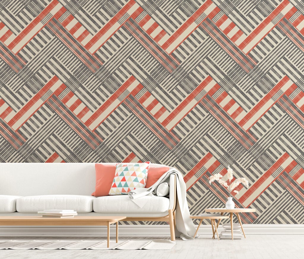 Abstract Repeat Pattern Wallpaper For Walls