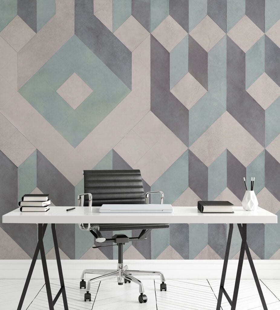 Linear Pattern Abstract Wallpaper for home office