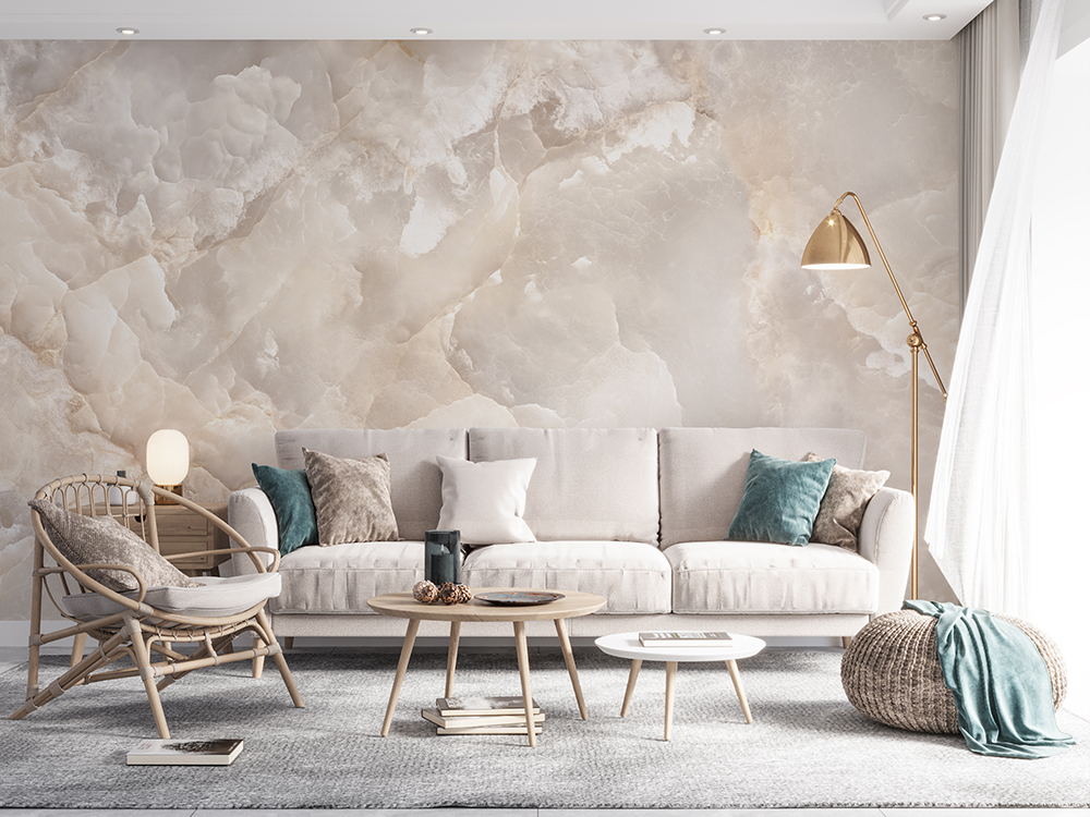 Effortless Application: Marble Peel and Stick Wallpapers