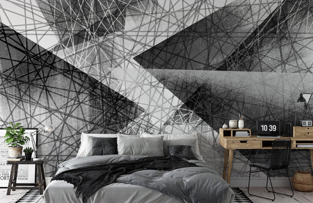 Monochrome Geometric Art Walldecor